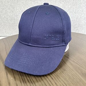 Two Blind Brothers Hat Cap Strap Back Navy Braille Spell Out Adjustable